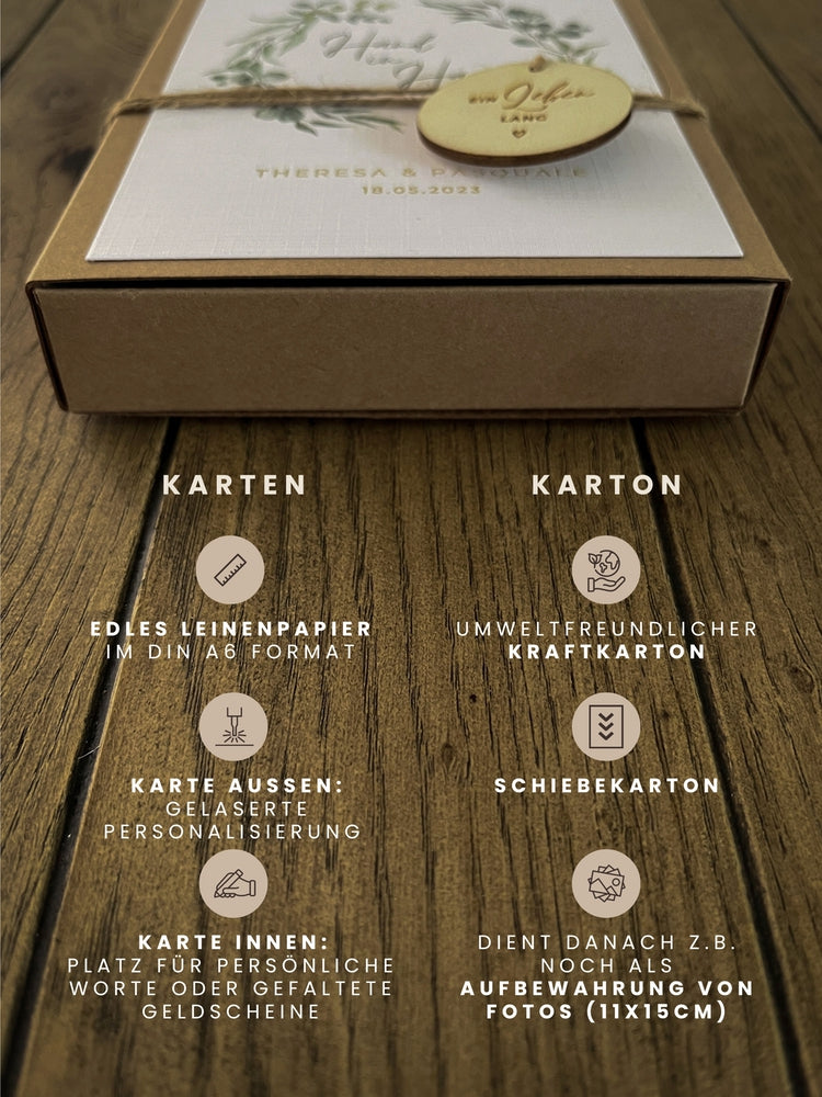Personalisiertes Geldgeschenk zu Weihnachten | Auto mit Tanne