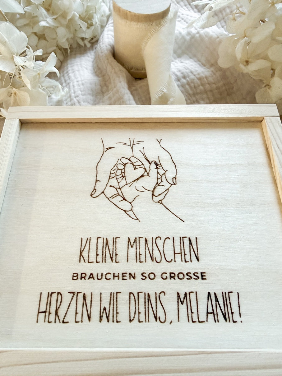 Kreatives Abschiedsgeschenk für Erzieherin aus Holz | Geschenk Kita & Kindergarten
