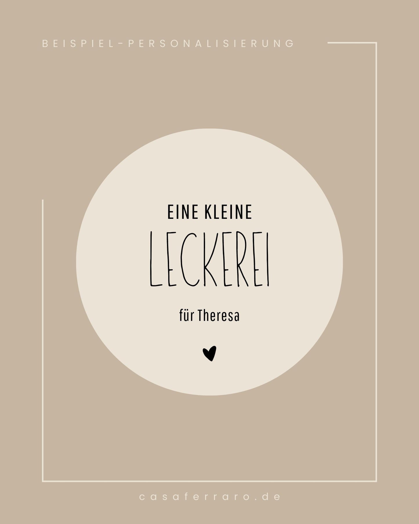 Personalisiertes Vorratsglas | Eine kleine Leckerei