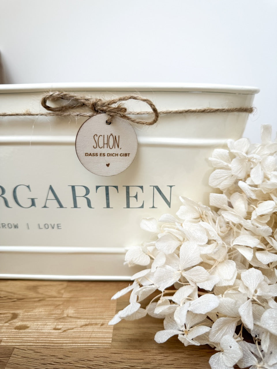 Personalisierter Metall-Blumenkasten "Kräutergarten" | Gravur "Plant Grow Love" | Geschenk zum Grillabend & Gartenparty