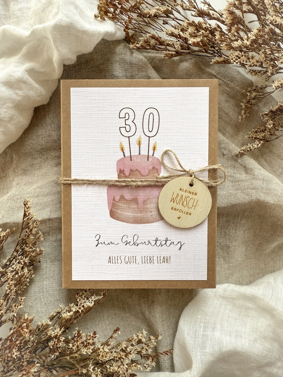Personalisiertes Geldgeschenk zum Geburtstag | Torte