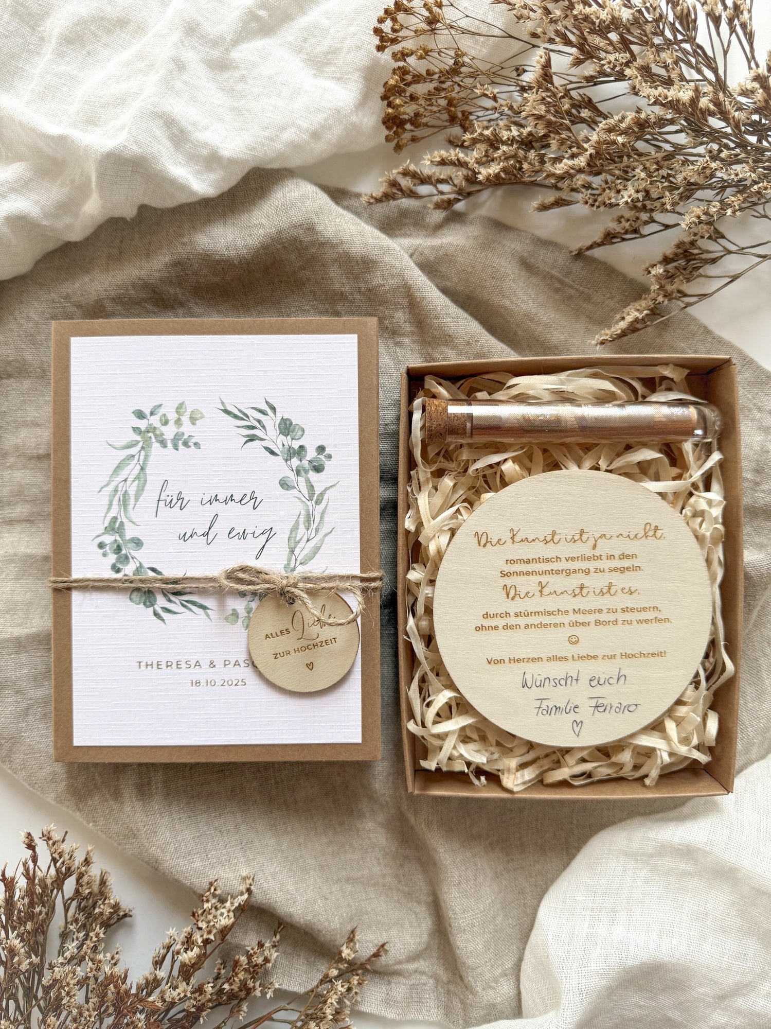 Personalisiertes Geldgeschenk zur Hochzeit | Für immer & ewig