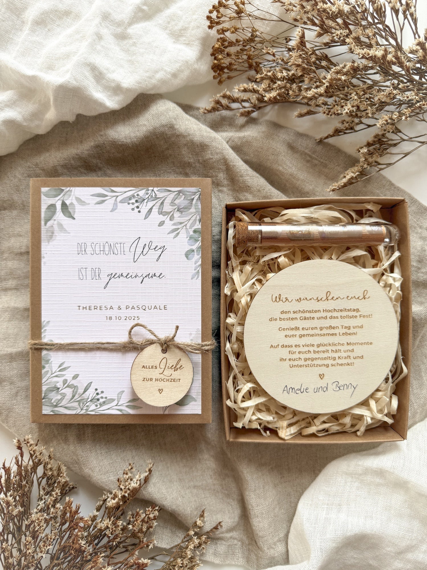 Personalisiertes Geldgeschenk zur Hochzeit | Oliven