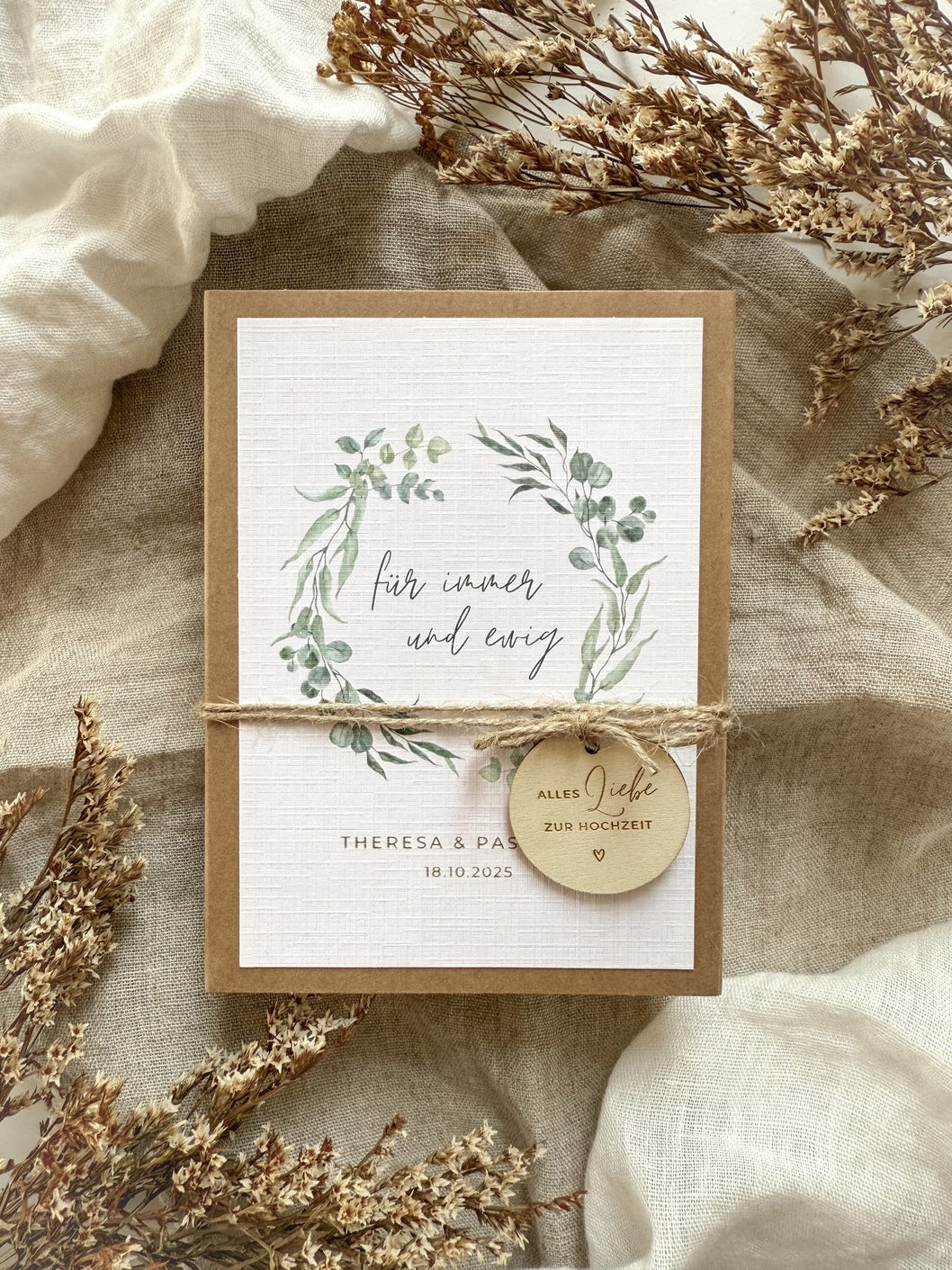 Personalisiertes Geldgeschenk zur Hochzeit | Für immer & ewig