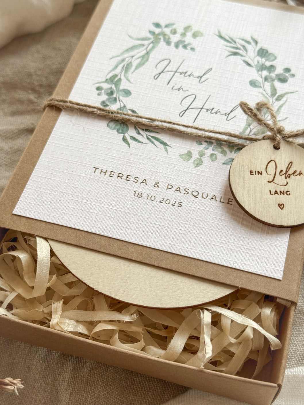 Personalisiertes Geldgeschenk zur Hochzeit | Hand in Hand