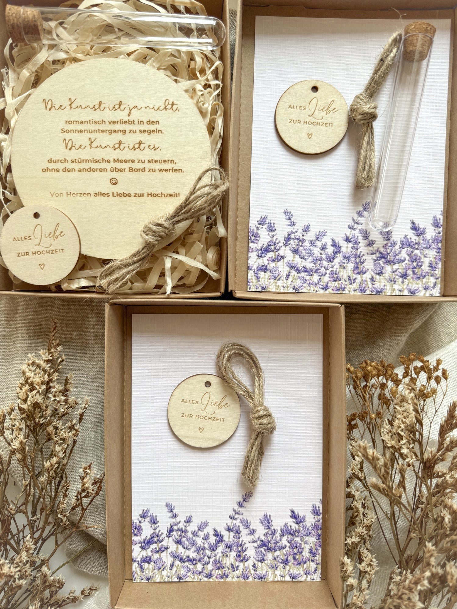 Personalisiertes Geldgeschenk zur Hochzeit | Lavendel