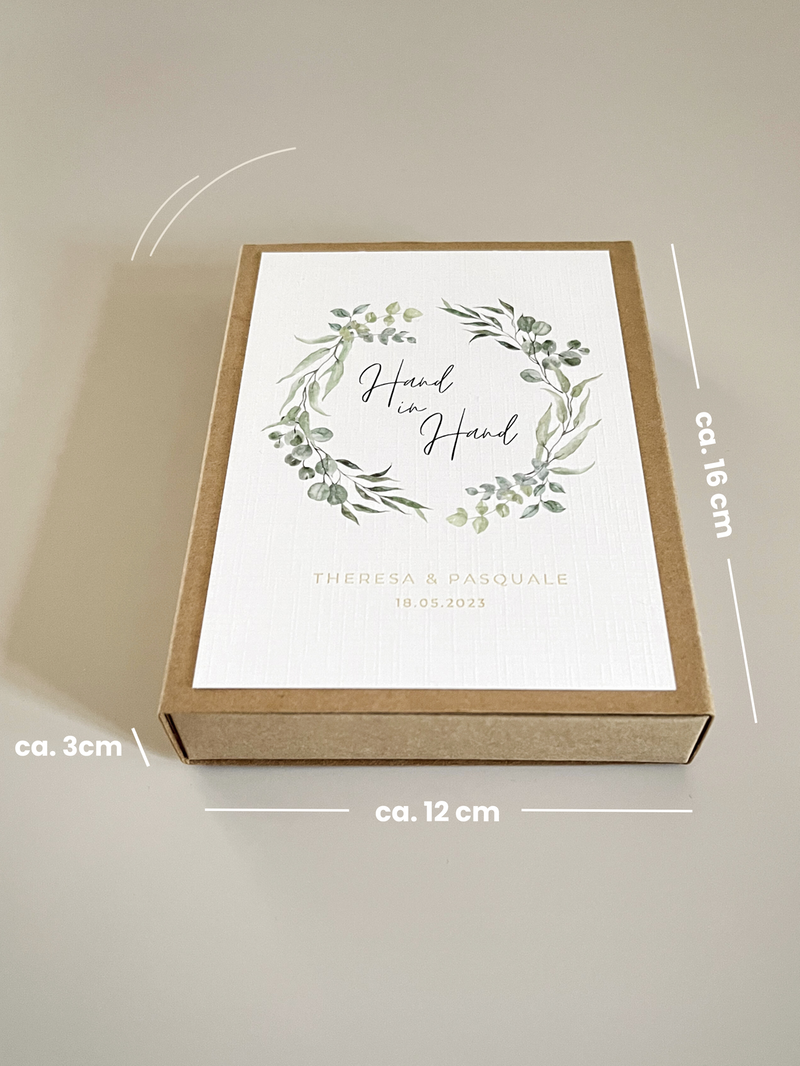 Personalisiertes Geldgeschenk zur Hochzeit | Greenery-Motiv