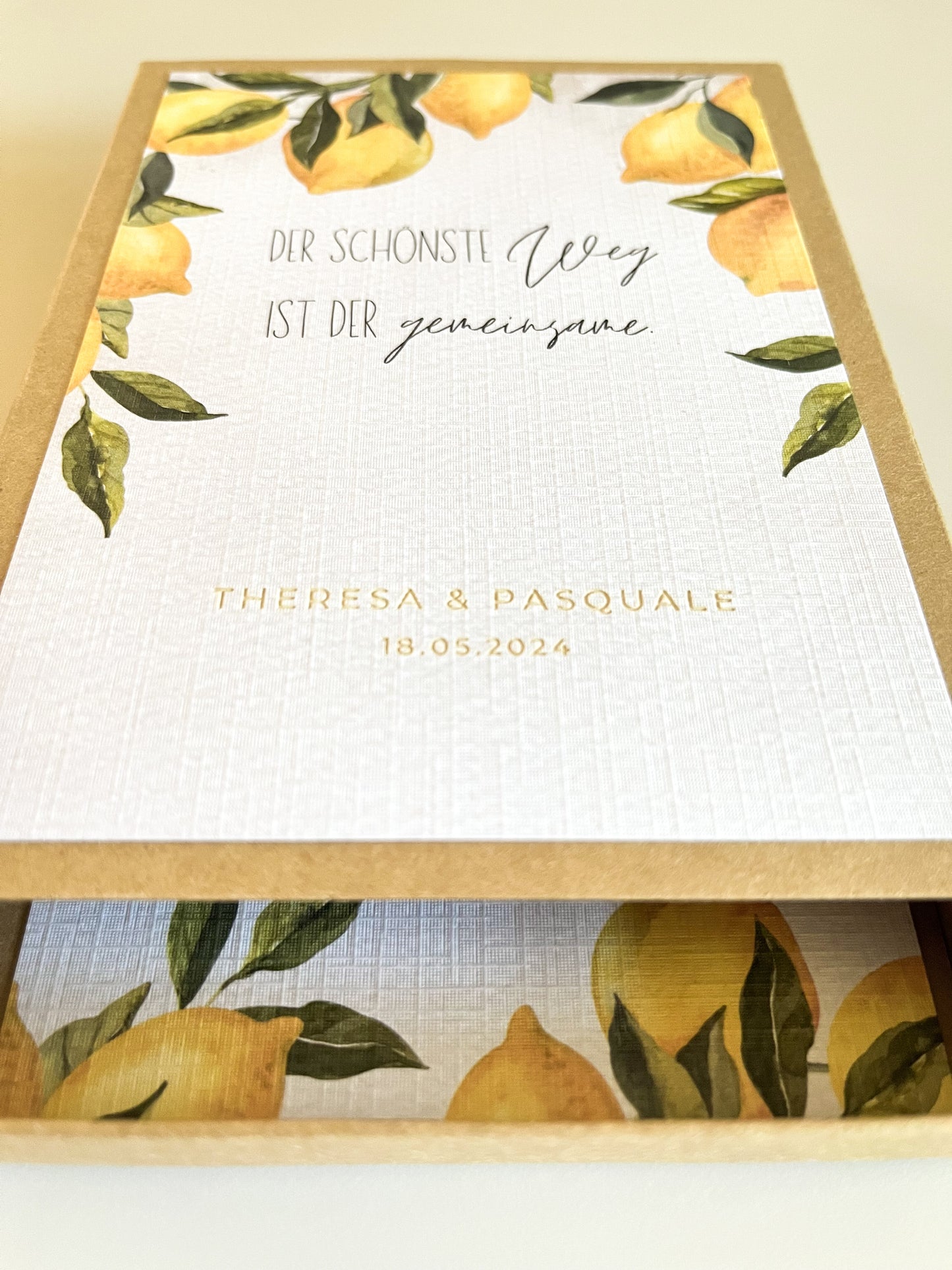 Personalisiertes Geldgeschenk zur Hochzeit | Zitronen-Motiv