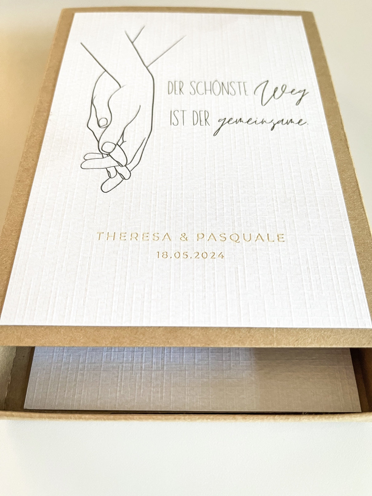 Personalisiertes Geldgeschenk zur Hochzeit | Minimalistisch | Gemeinsamer Weg