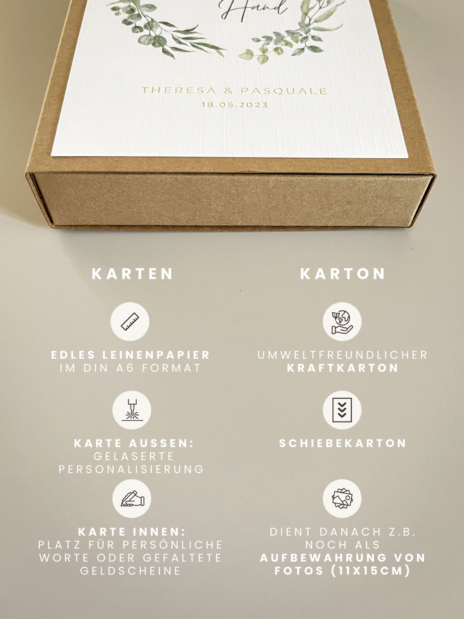 Personalisiertes Geldgeschenk zu Weihnachten | Lebkuchen