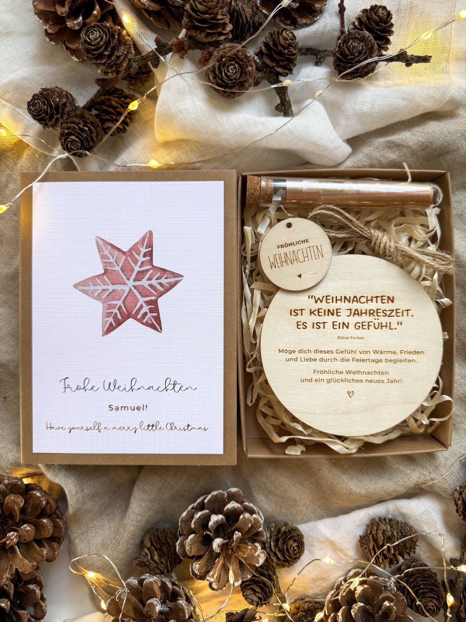 Personalisiertes Geldgeschenk zu Weihnachten | Lebkuchen