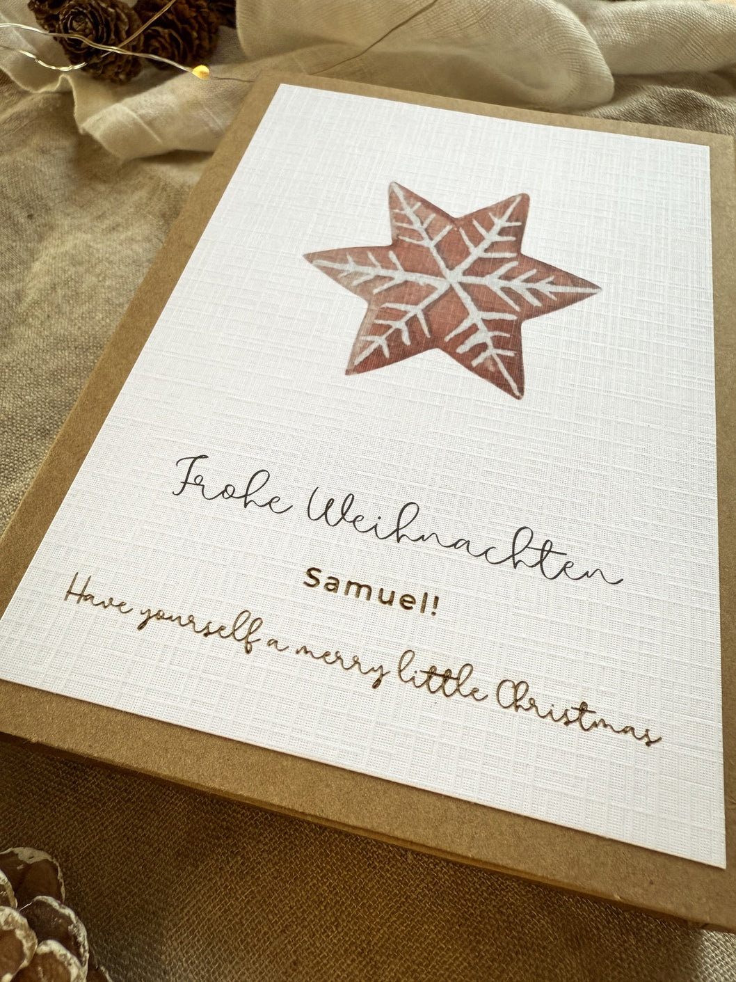 Personalisiertes Geldgeschenk zu Weihnachten | Lebkuchen