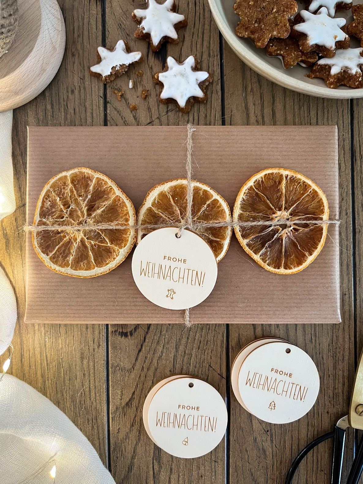 Personalisierte Geschenkanhänger für Weihnachtsgeschenke | 5er-Set