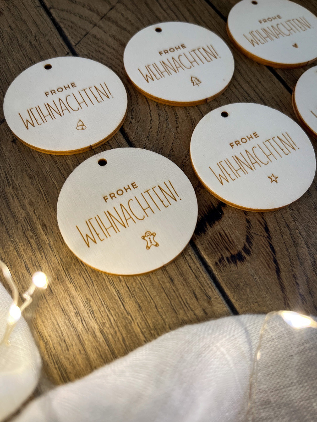 Personalisierte Geschenkanhänger für Weihnachtsgeschenke | 5er-Set