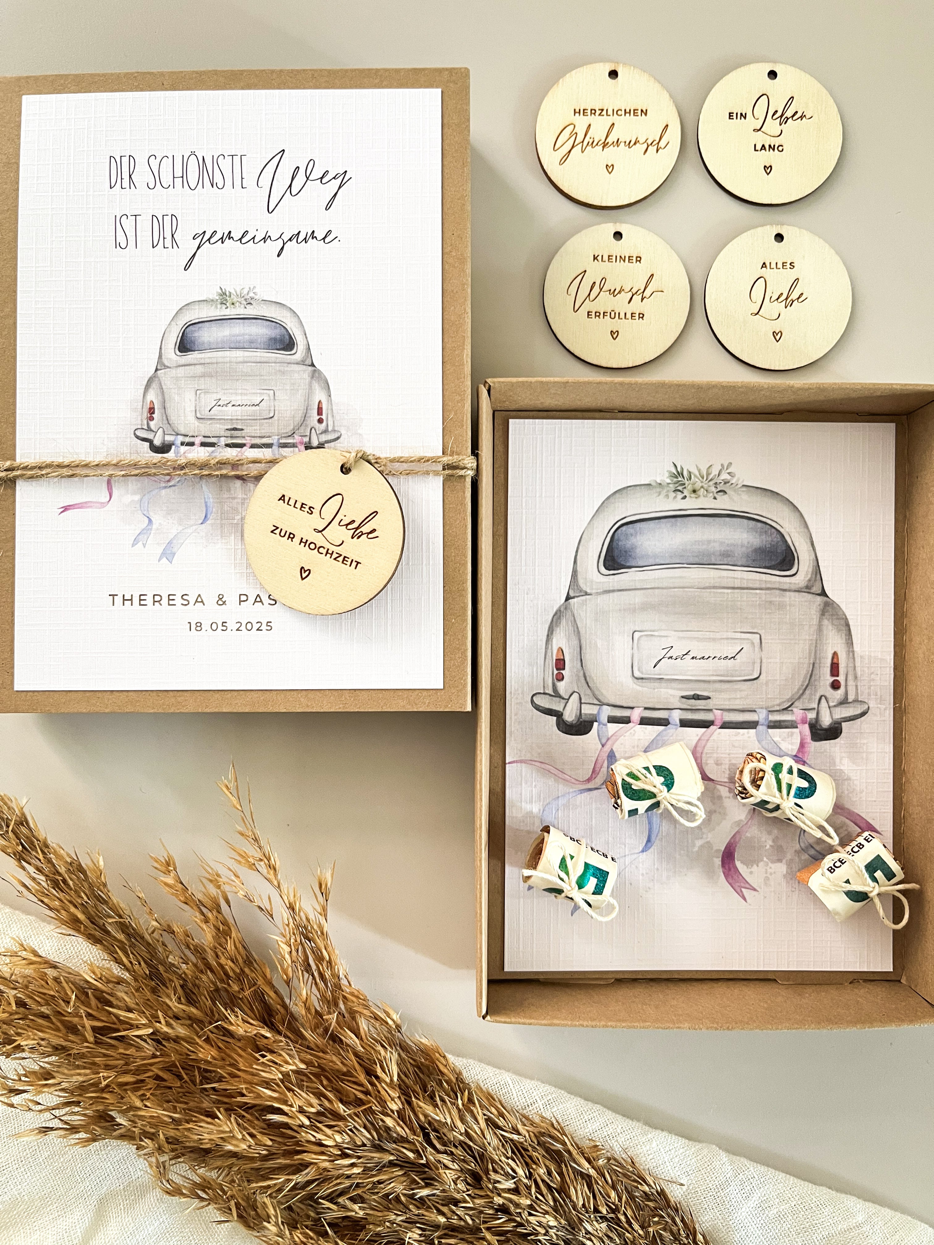 Personalisiertes Geldgeschenk zur Hochzeit | Hochzeitsauto
