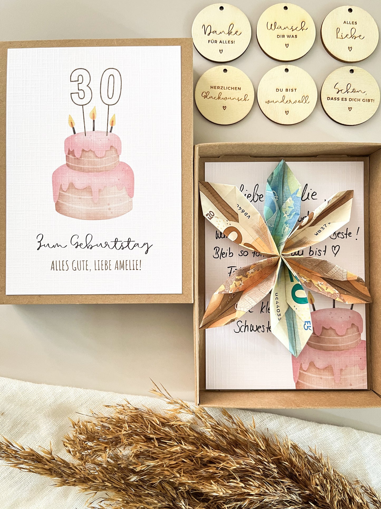 Personalisiertes Geldgeschenk zum Geburtstag | Torte
