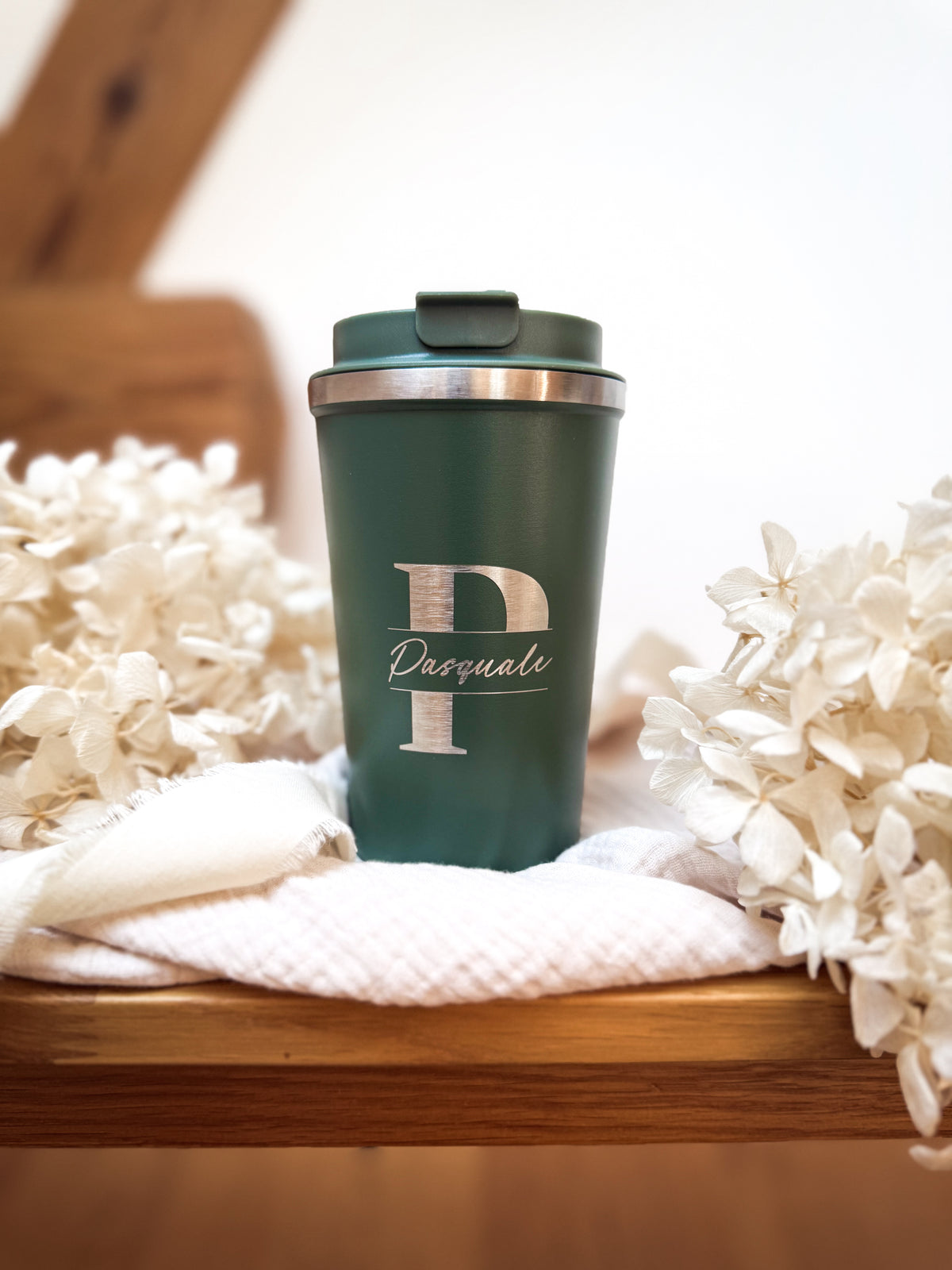 Personalisierter Thermobecher mit Namen | Initiale