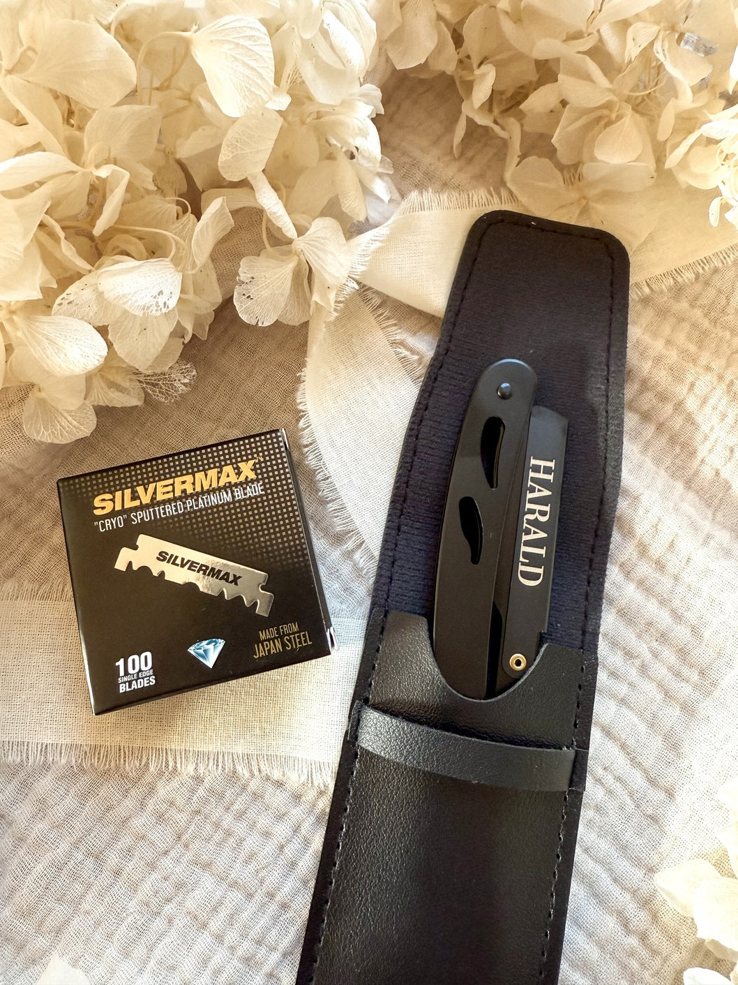 Personalisiertes Rasiermesser mit Gravur | Rasiermesser mit Namen inkl. Etui & Klingen