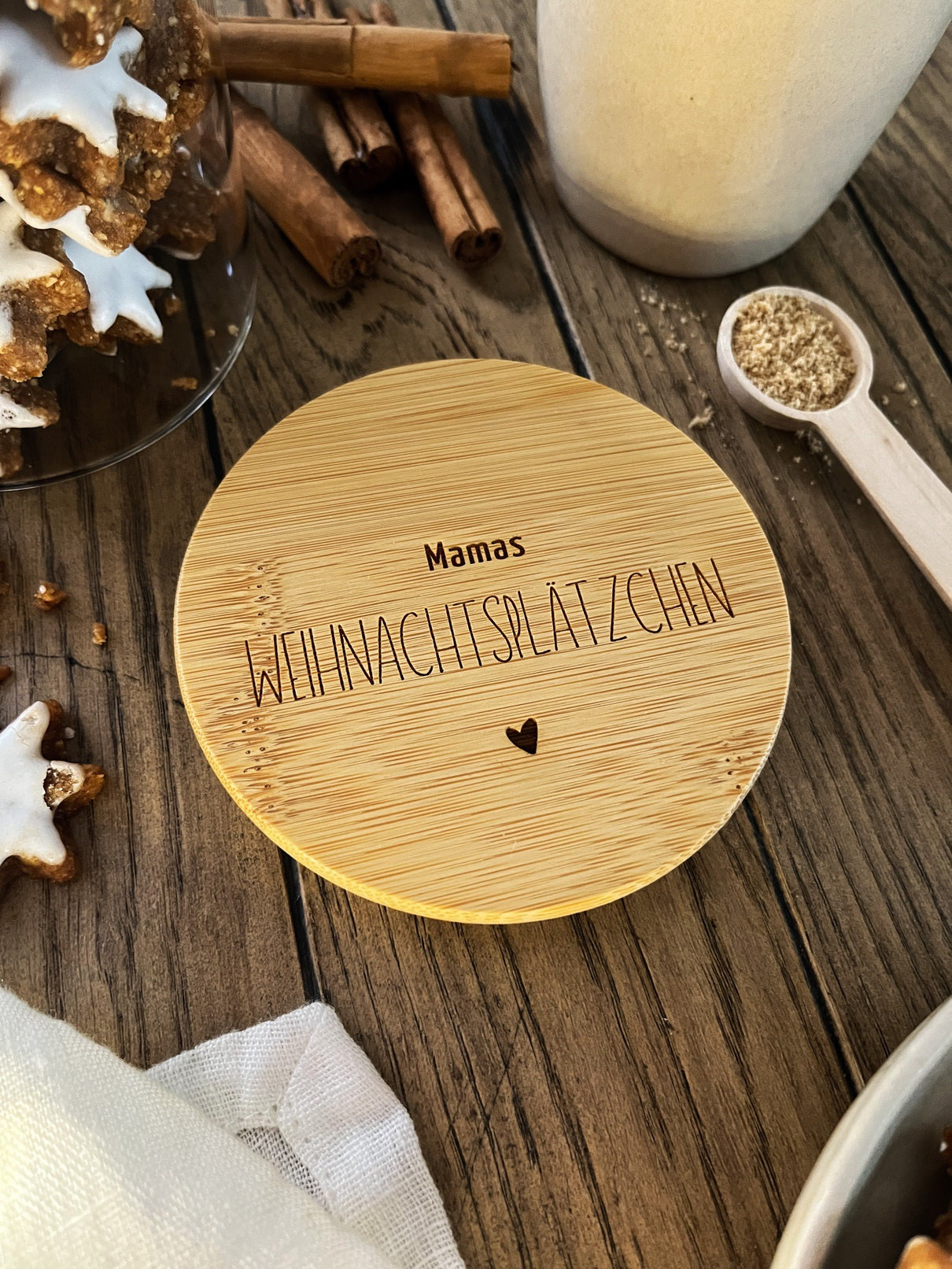 Personalisiertes Vorratsglas | Plätzchenglas für Weihnachtsplätzchen
