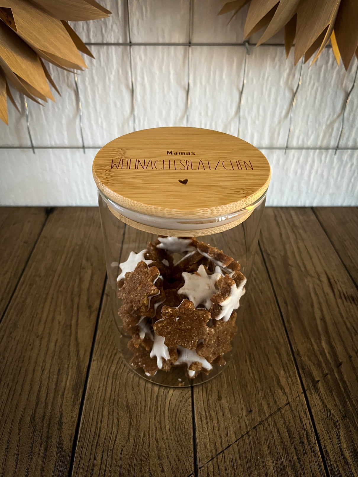 Personalisiertes Vorratsglas | Plätzchenglas für Weihnachtsplätzchen