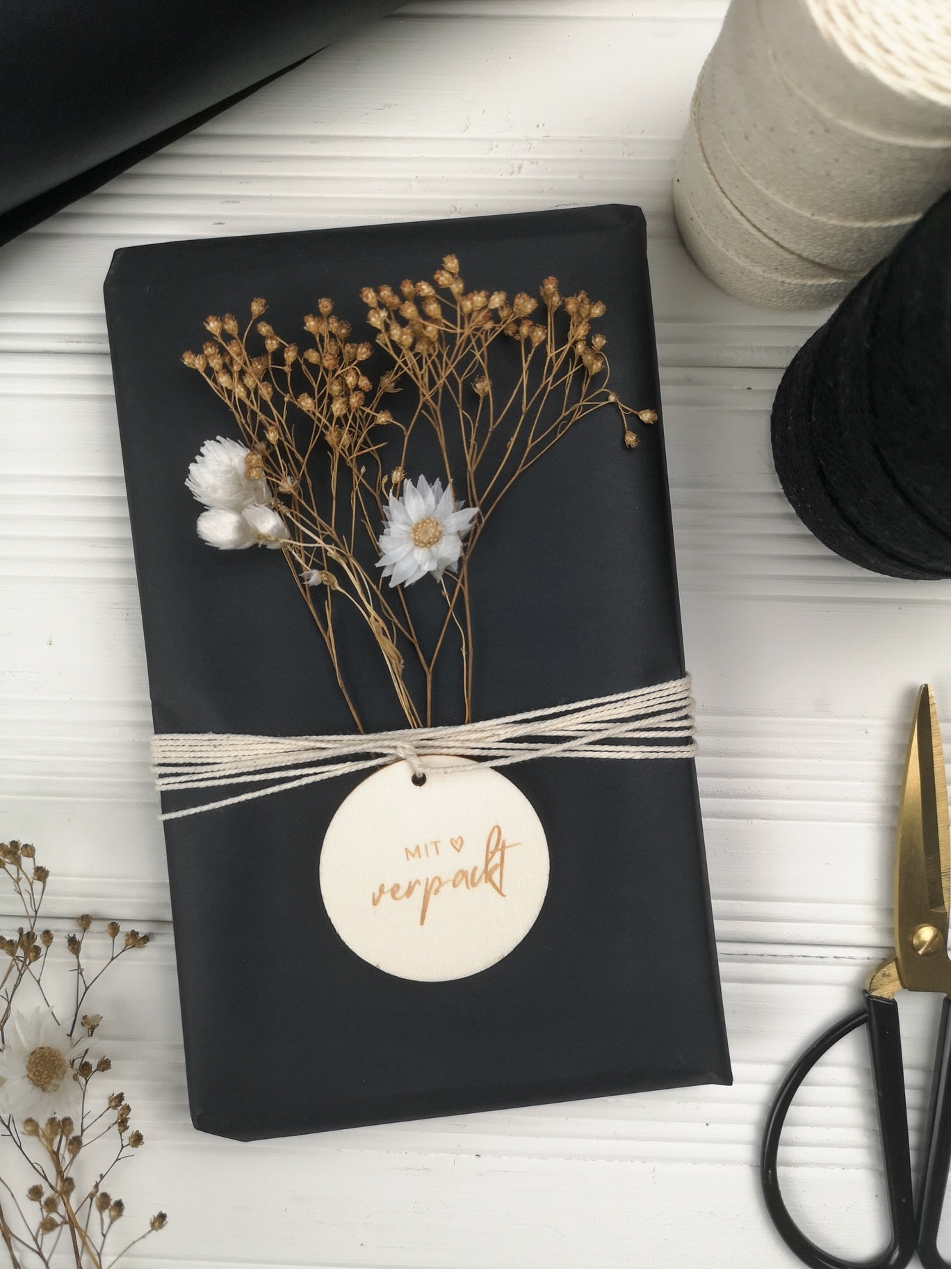 Geschenkanhänger | Holzanhänger 5er-Set mit verschiedenen Motiven