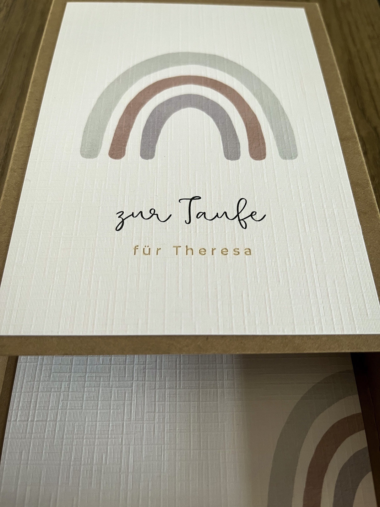 Personalisiertes Geldgeschenk zur Taufe | Regenbogen