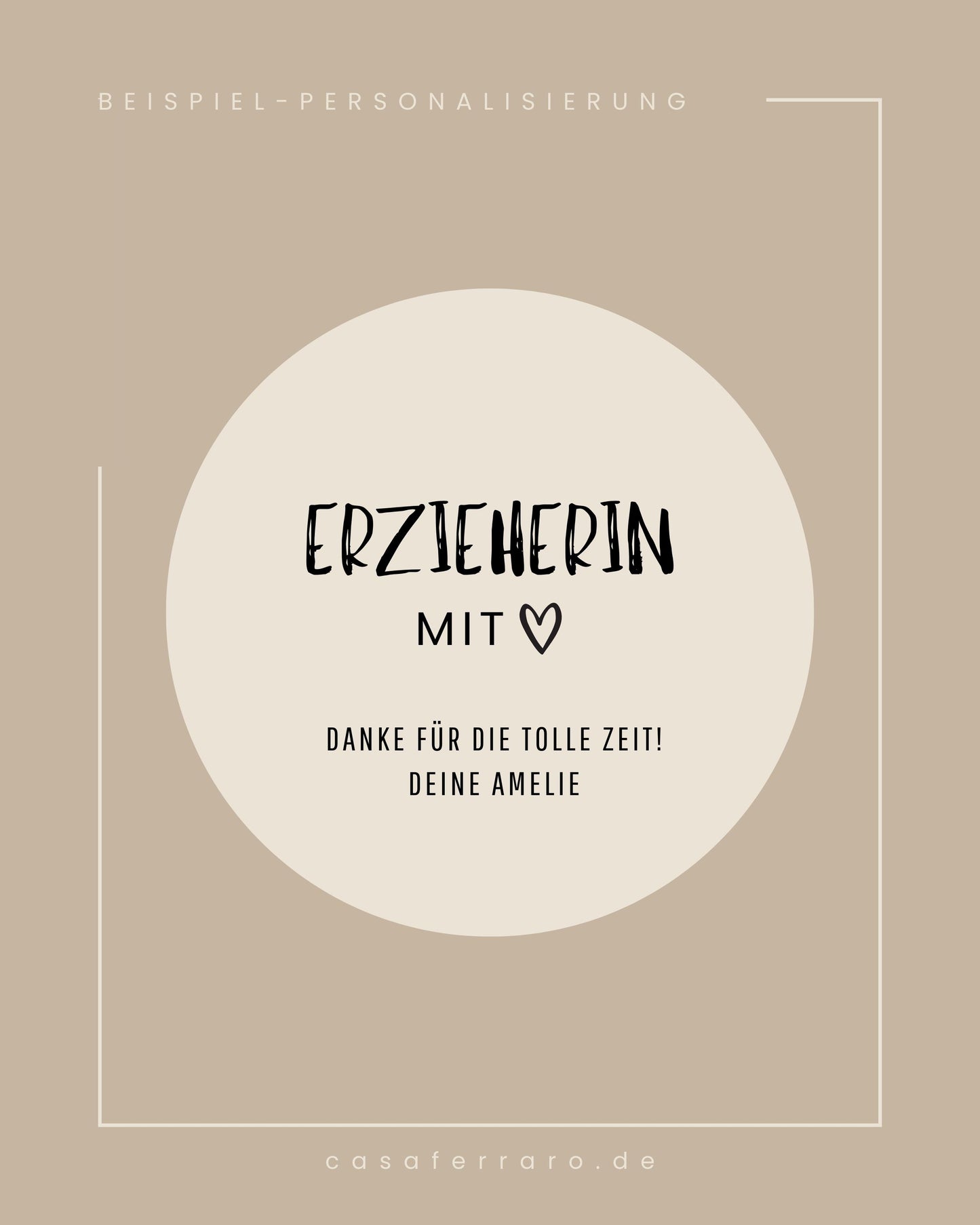 Vorratsglas mit Holzdeckel graviert | Erzieher/in mit Herz