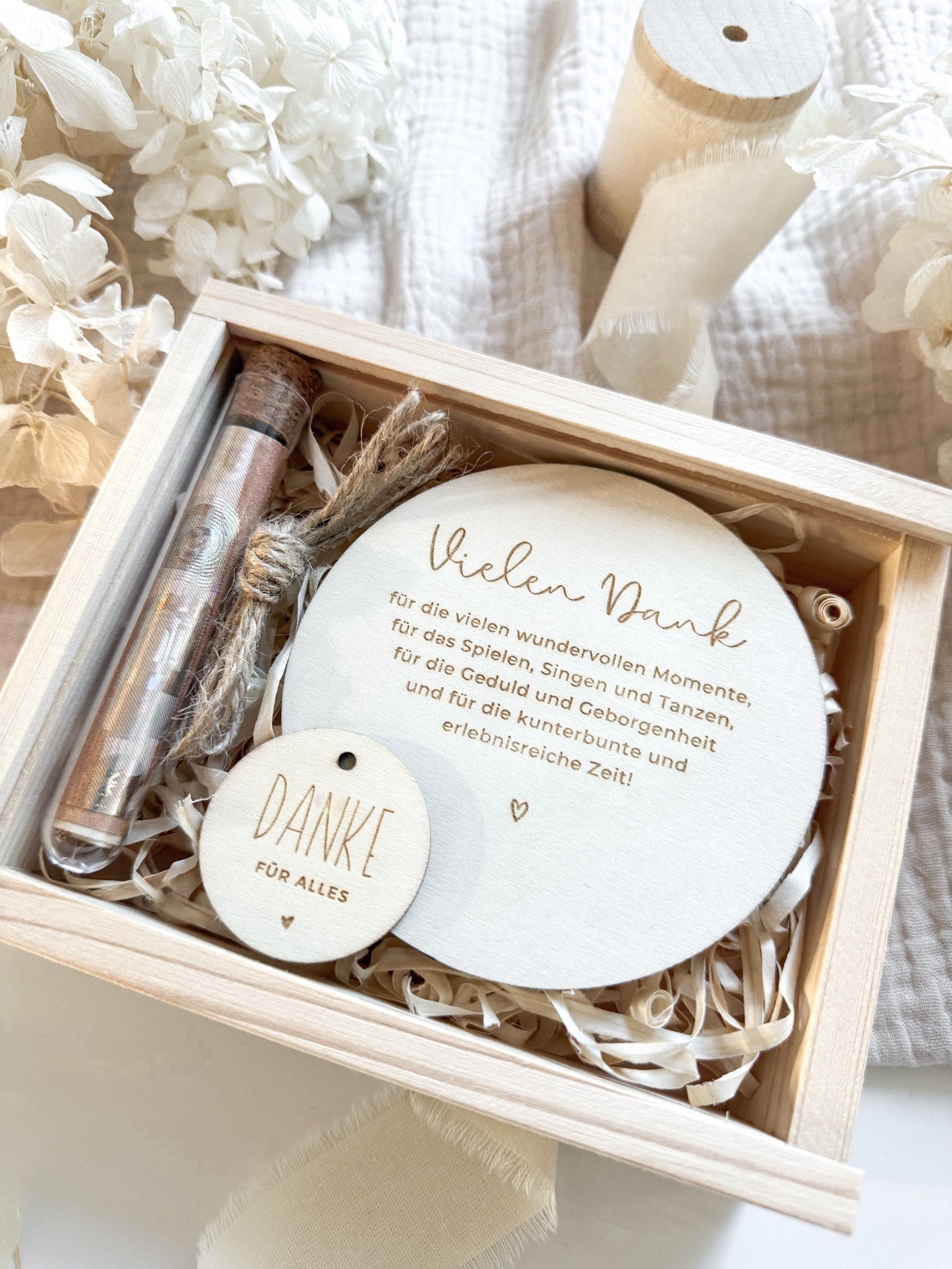 Kreatives Abschiedsgeschenk für Erzieherin aus Holz | Geschenk Kita & Kindergarten