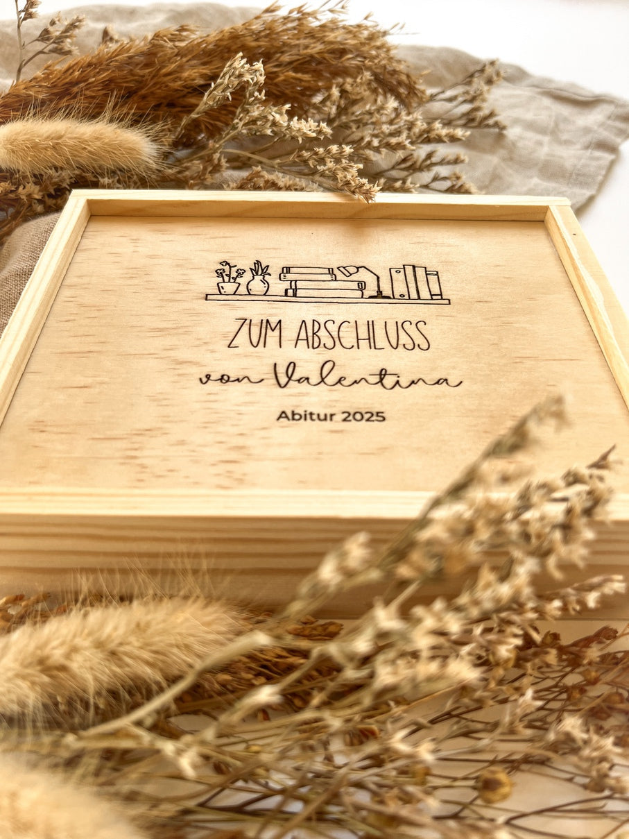 Geldgeschenk Abitur personalisiert - Abschlussgeschenk Gymnasium - Geschenkidee Abitur