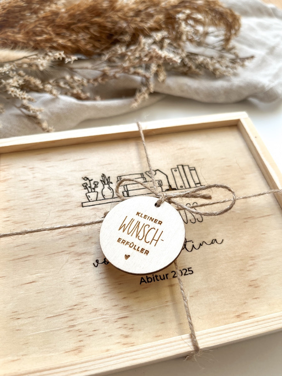 Geldgeschenk Abitur personalisiert - Abschlussgeschenk Gymnasium - Geschenkidee Abitur