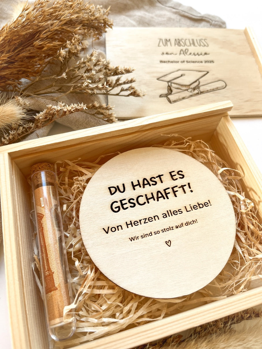 Abschlussgeschenk Bachelor Studium - Geschenkidee Studienabschluss