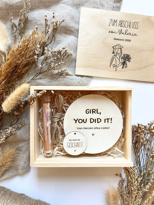 Geldgeschenk Doktortitel personalisiert - Geschenk Promotion Doktorin