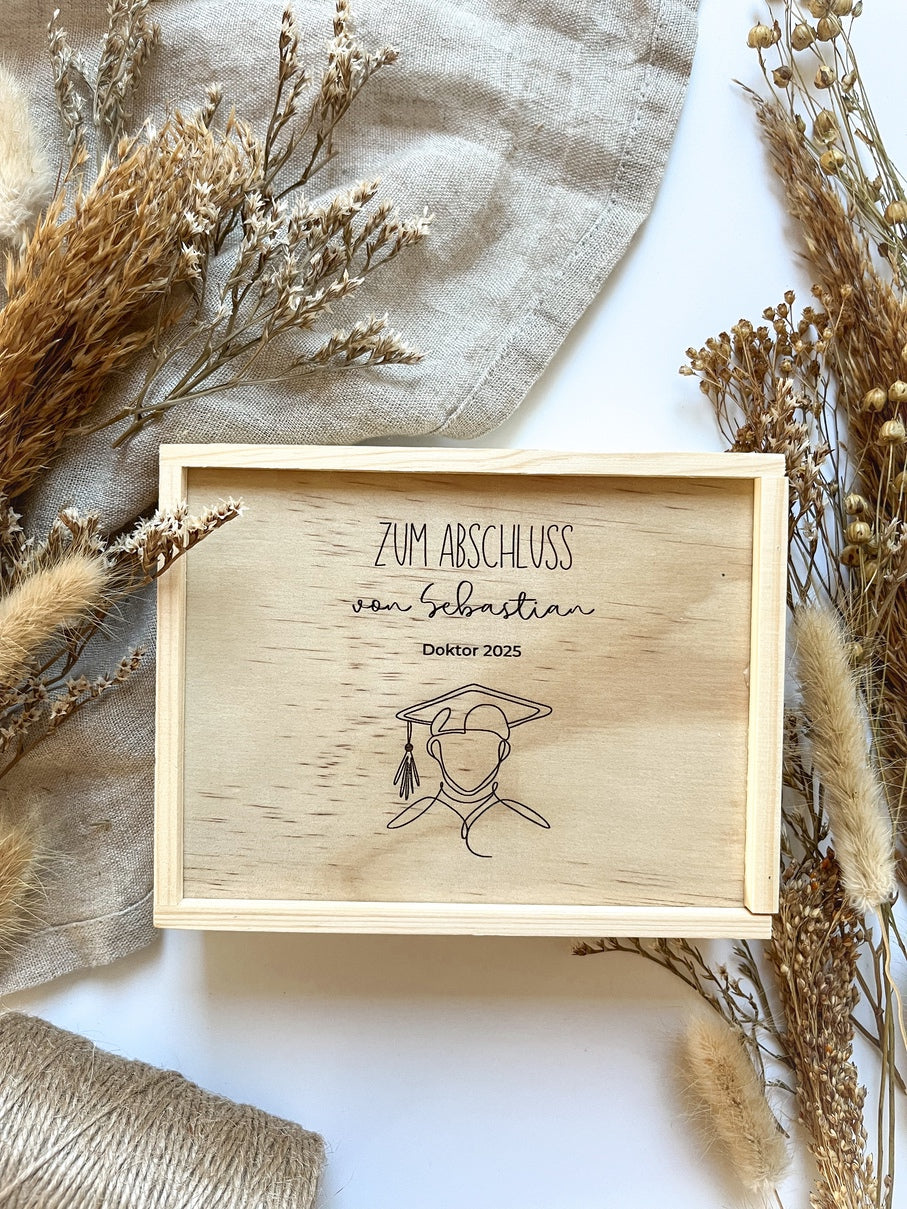 Geschenk Promotion Doktor - Geldgeschenk Doktortitel personalisiert - Geschenkidee Doktor