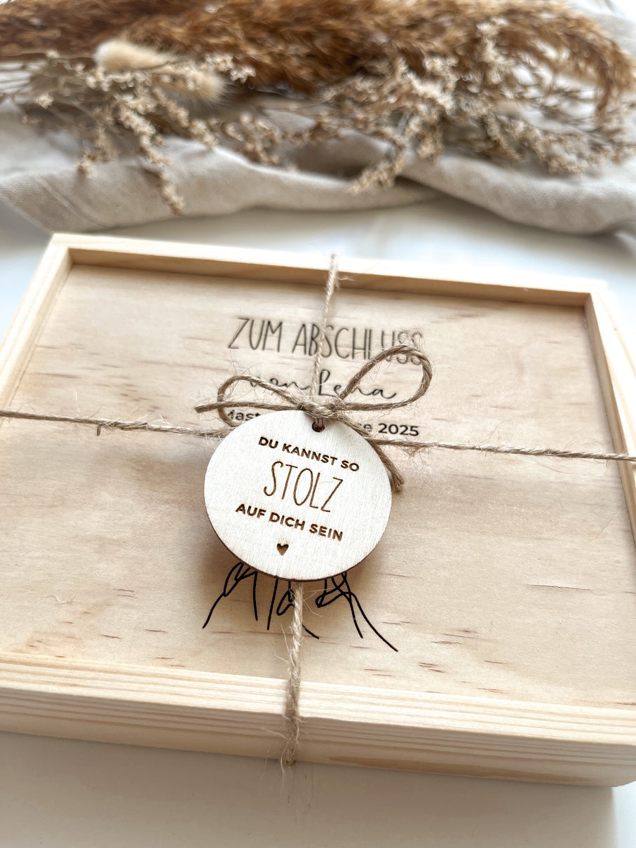 Geschenkidee Studienabschluss - Geldgeschenk Abschluss Master personalisiert