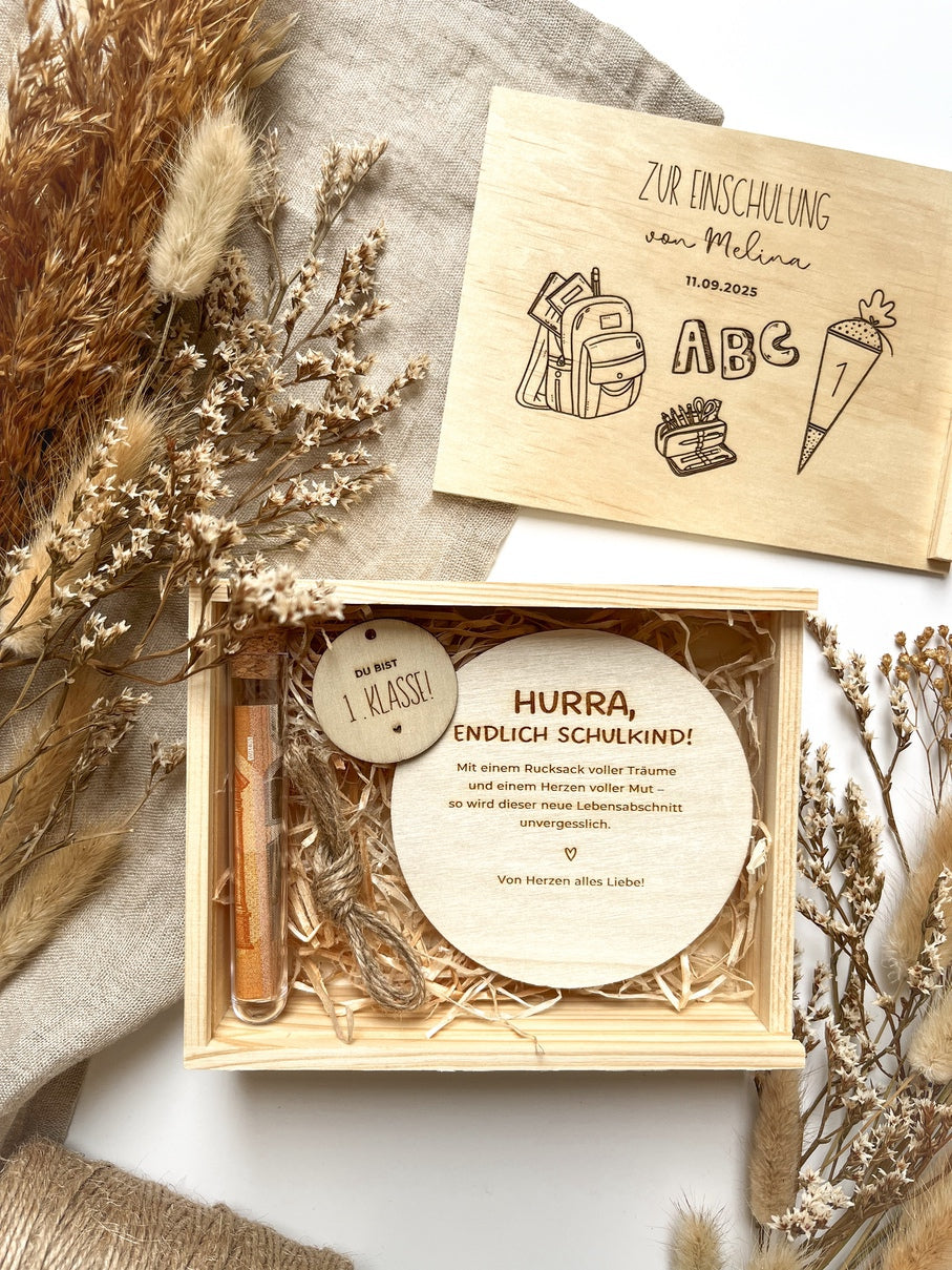 Geldgeschenk Einschulung personalisiert - Geschenk Schulanfang