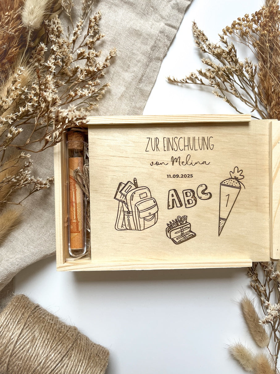 Geldgeschenk Einschulung personalisiert - Geschenk Schulanfang