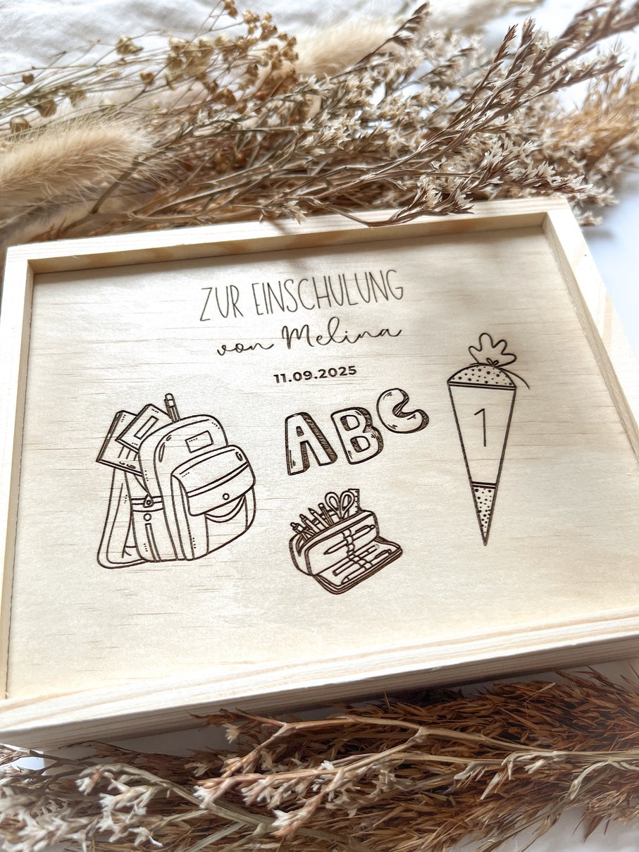 Geldgeschenk Einschulung personalisiert - Geschenk Schulanfang
