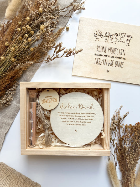 Kreatives Abschiedsgeschenk für Erzieherin aus Holz | Abschiedsgeschenk Kita - Motiv 2