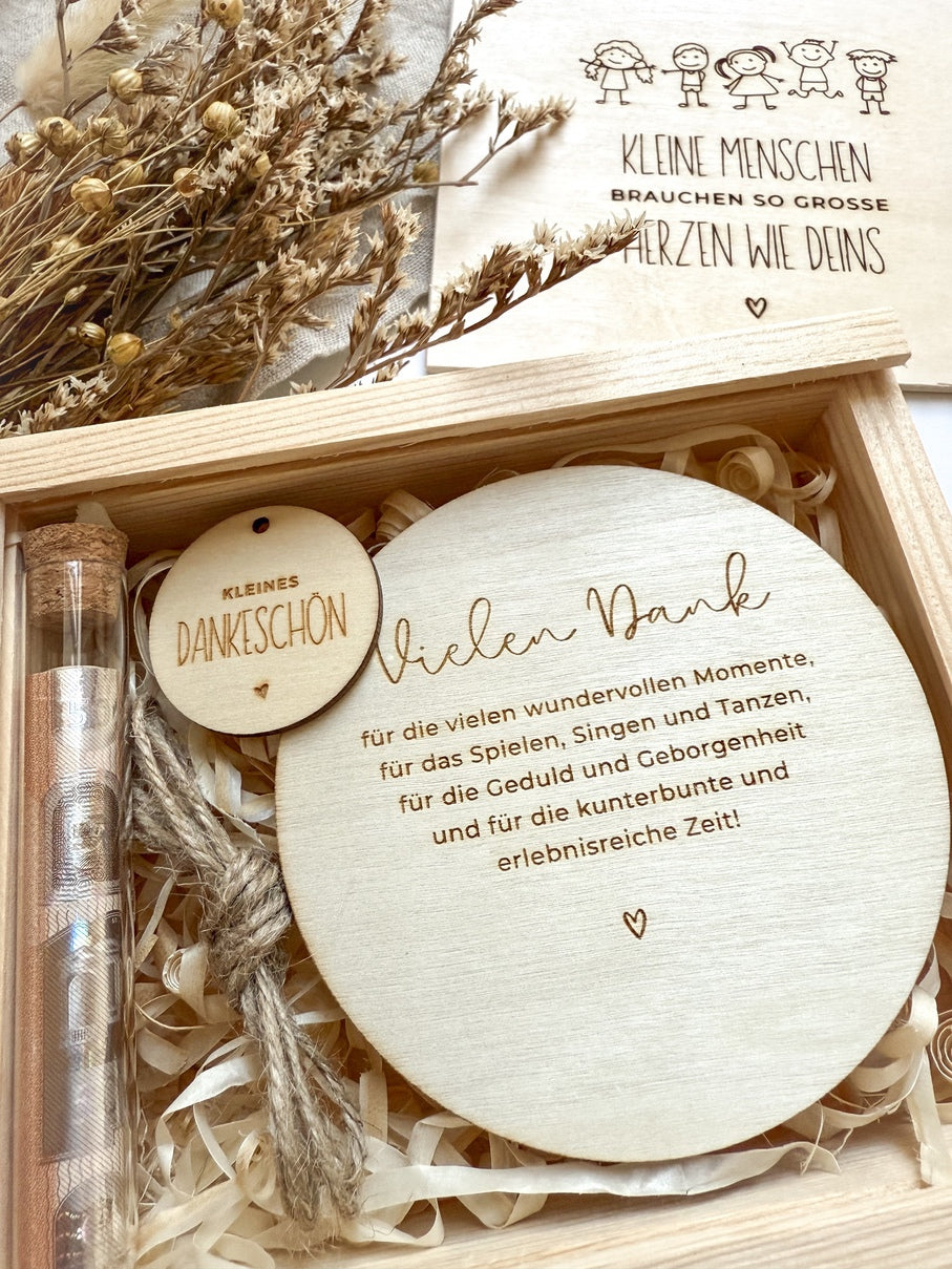 Kreatives Abschiedsgeschenk für Erzieherin aus Holz | Abschiedsgeschenk Kita - Motiv 2