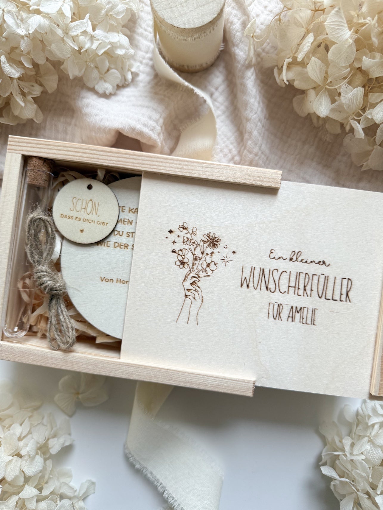 Personalisiertes Geldgeschenk zum Geburtstag aus Holz | Blumenstrauß