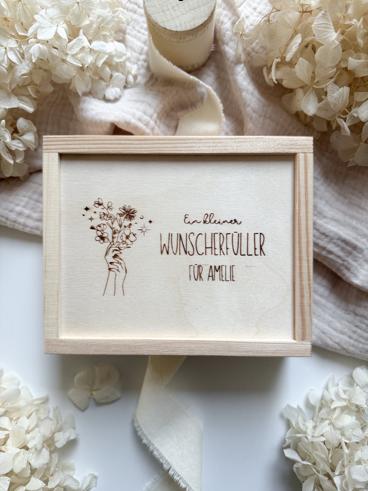 Personalisiertes Geldgeschenk zum Geburtstag aus Holz | Blumenstrauß