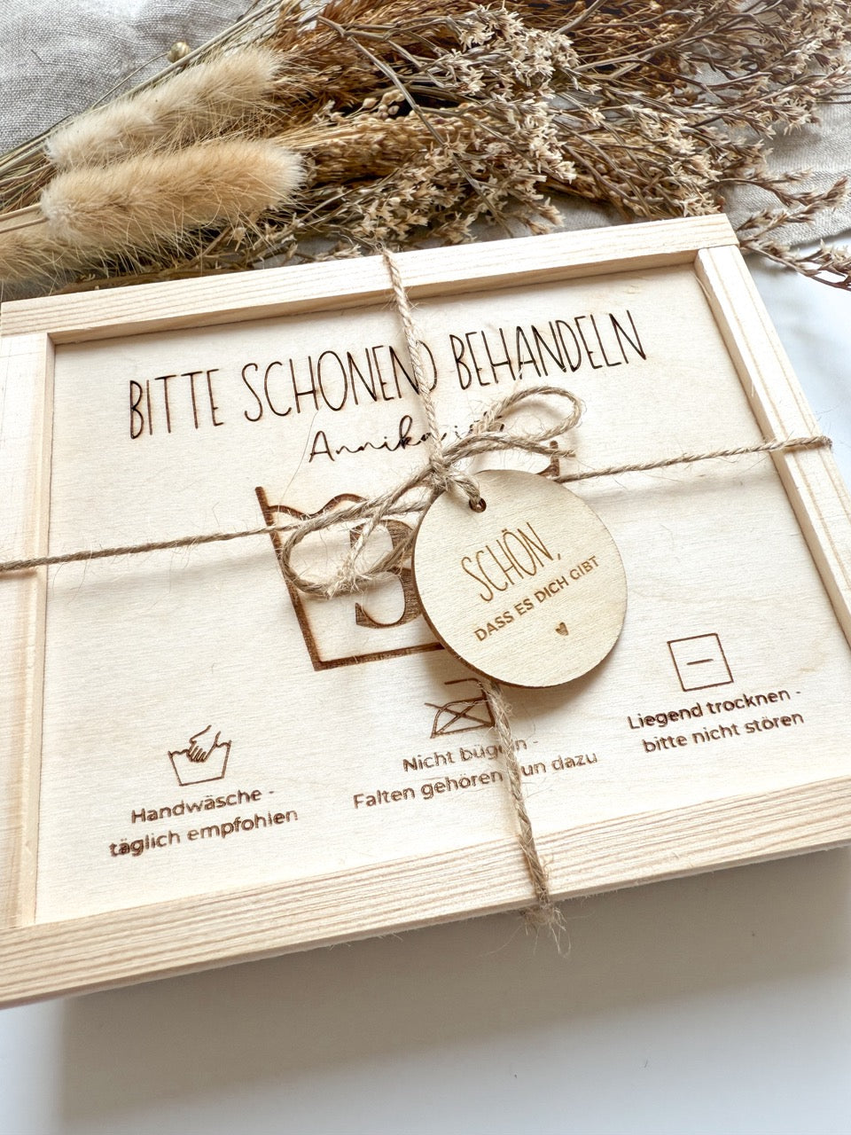 Personalisiertes Geldgeschenk mit Namen zum 30. Geburtstag aus Holz