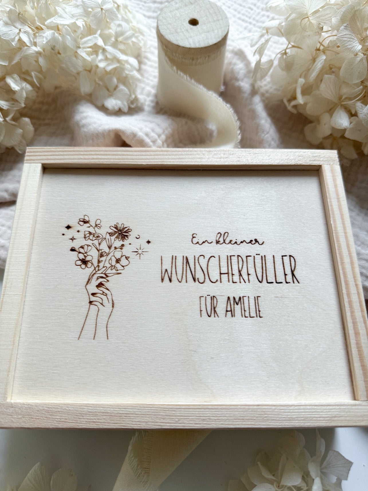 Personalisiertes Geldgeschenk zum Geburtstag aus Holz | Blumenstrauß