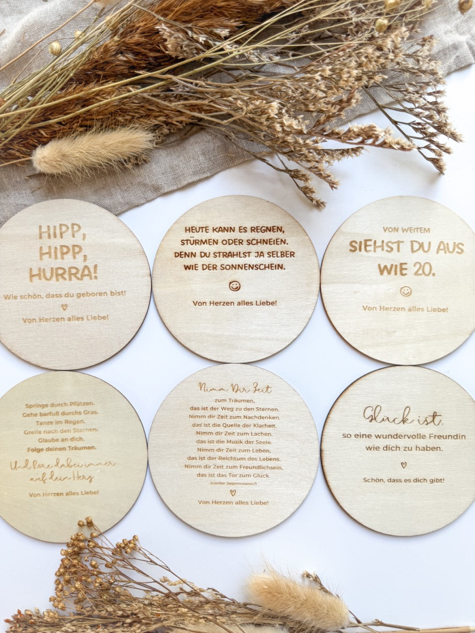 Personalisiertes Geldgeschenk mit Gravur & Namen zum 50. Geburtstag aus Holz