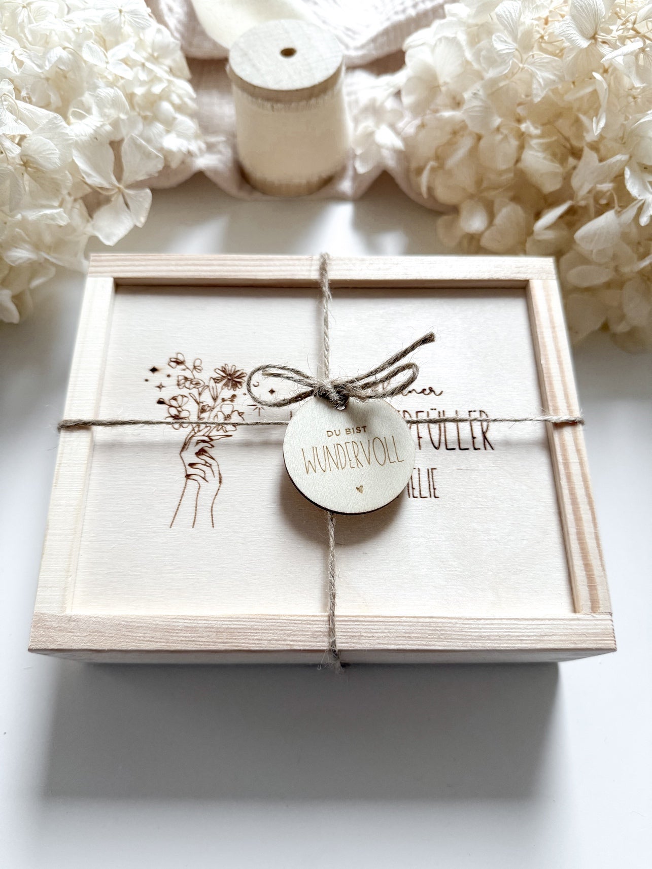 Personalisiertes Geldgeschenk zum Geburtstag aus Holz | Blumenstrauß