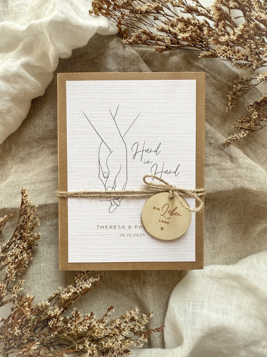 Personalisiertes Geldgeschenk zur Hochzeit | Hände