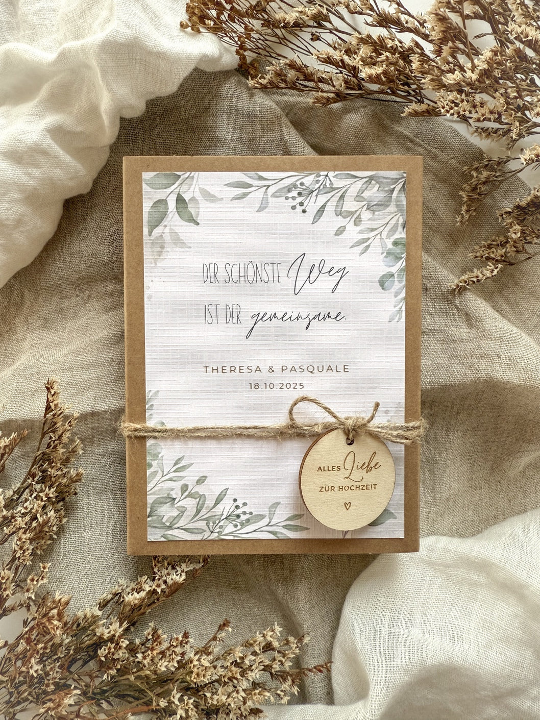 Personalisiertes Geldgeschenk zur Hochzeit | Oliven