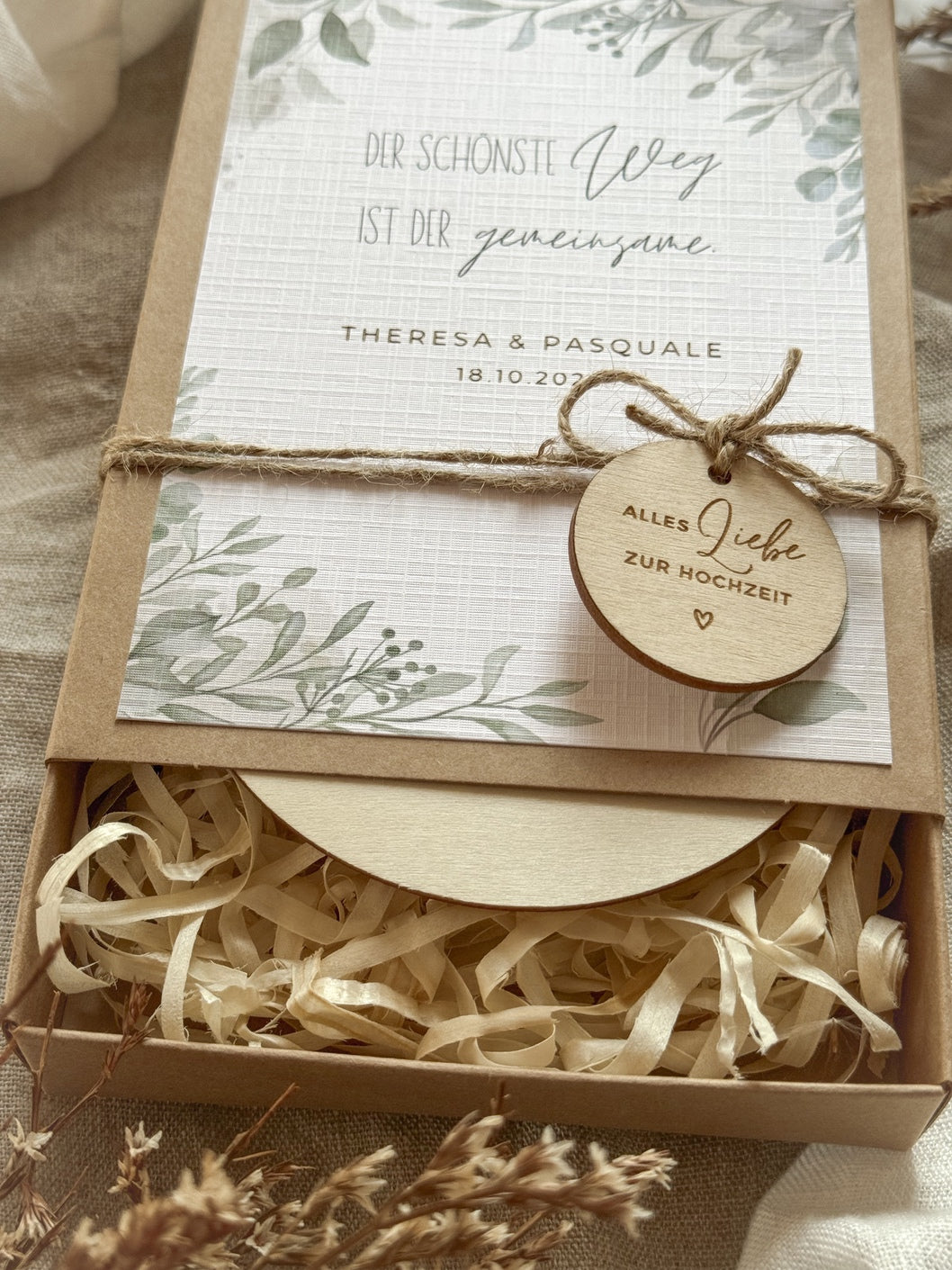 Personalisiertes Geldgeschenk zur Hochzeit | Oliven