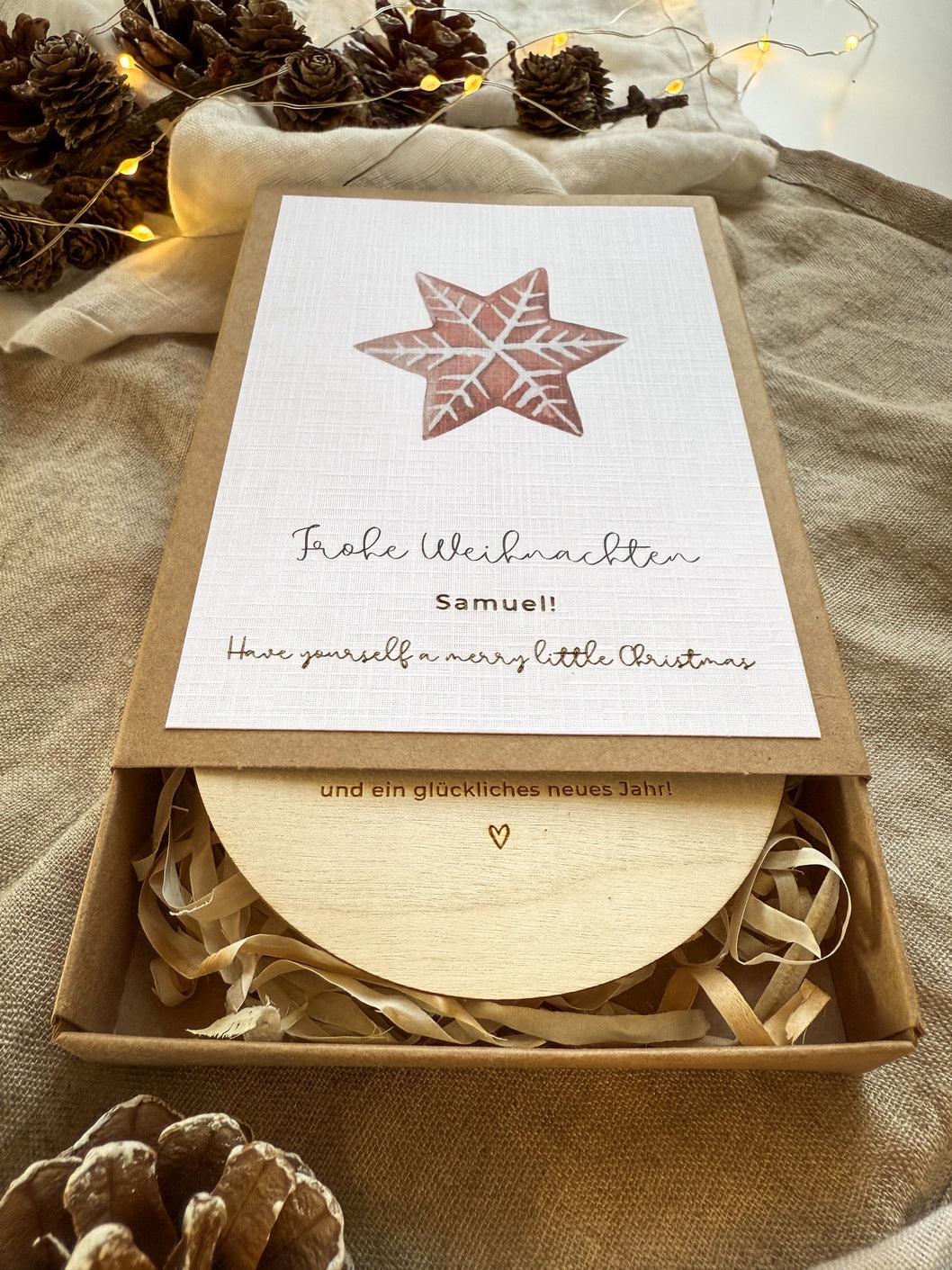 Personalisiertes Geldgeschenk zu Weihnachten | Lebkuchen