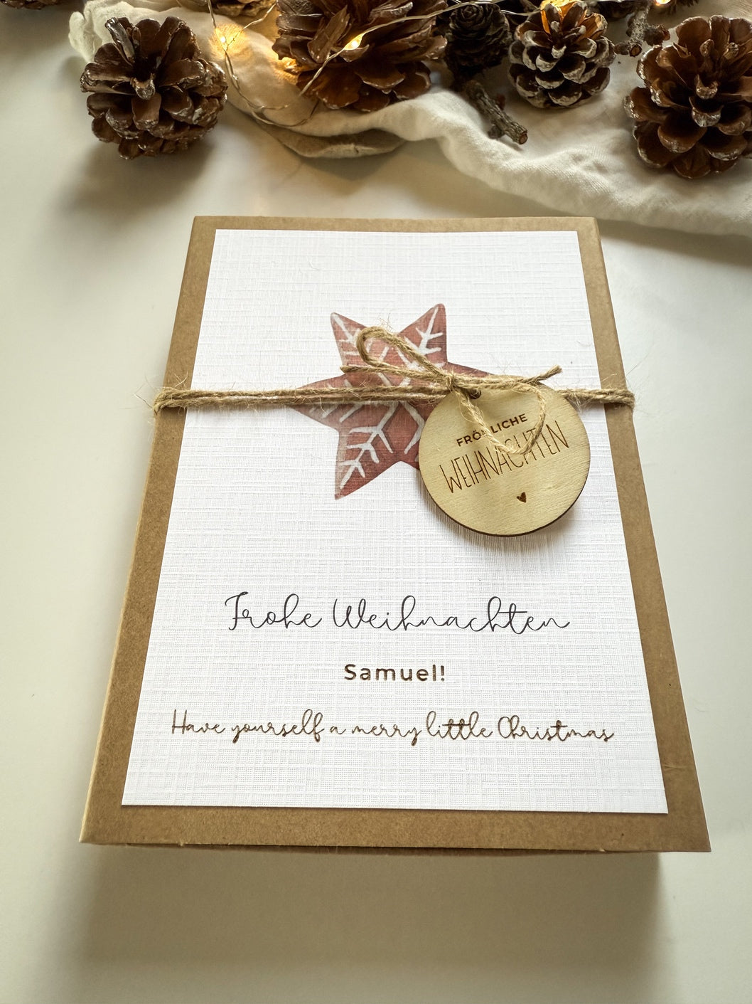 Personalisiertes Geldgeschenk zu Weihnachten | Lebkuchen